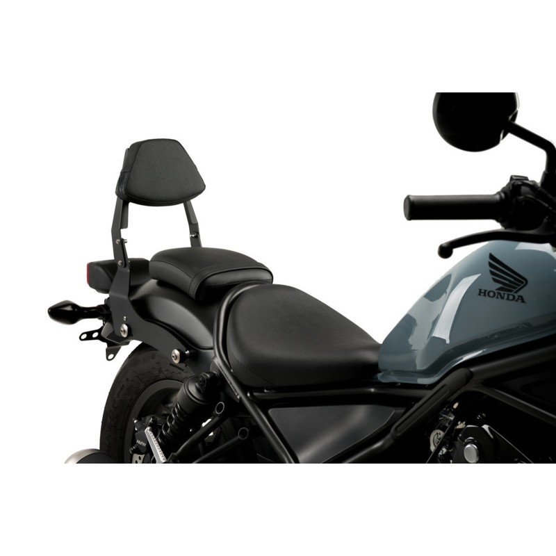 CUSTOM ACCES ABNEHMBARE RUCKENLEHNE HONDA CMX500 REBEL 17-19 SCHWARZ