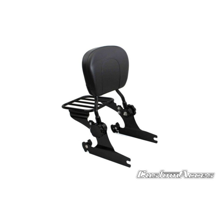 CUSTOM ACCES BACKREST LUXUS SOFTAIL HARLEY D. SOFTAIL NIGHT TRAIN FXSTB 03-09 BLACK-COD.RSD001N