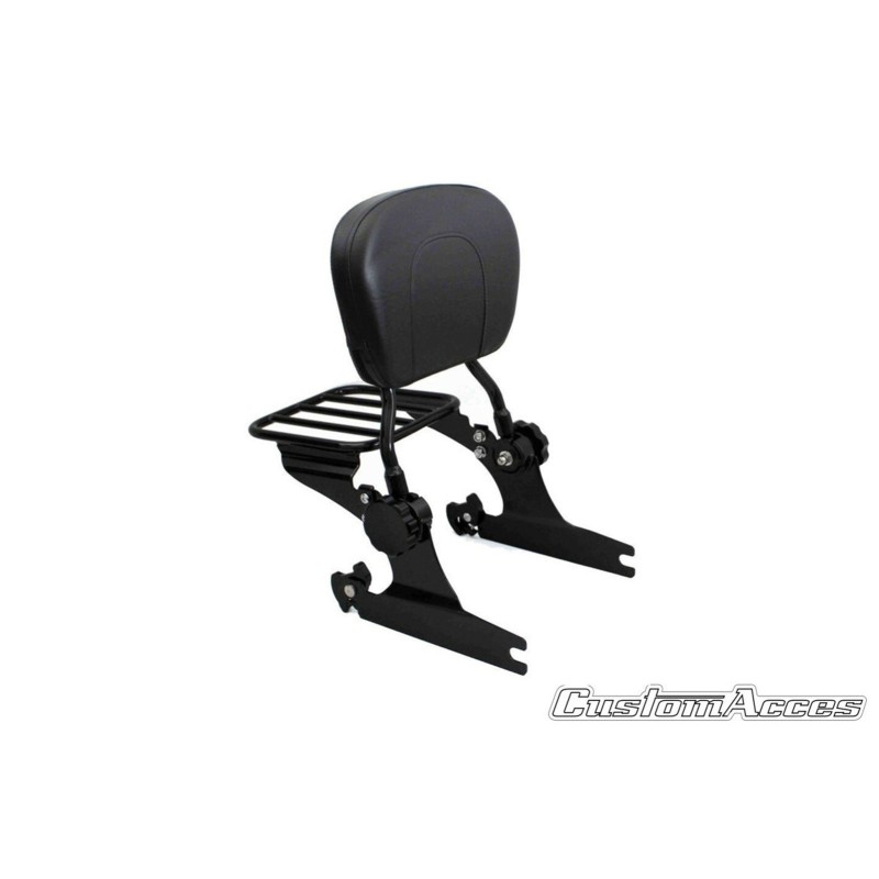 CUSTOM ACCES BACKREST LUXUS SOFTAIL HARLEY D. SOFTAIL SPRINGER CLASSIC FLSTSC 05-07 BLACK