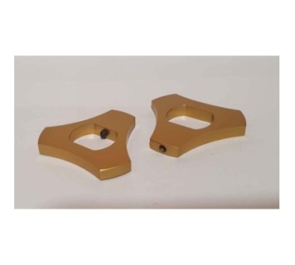 PUIG FORK PRELOAD ADJUSTMENT RINGS HONDA CB1300 04-08 GOLD. Sold in pairs.