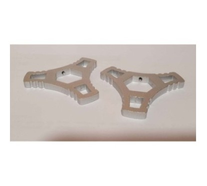 PUIG GHIERE DI REGOLAZIONE PRECARICO FORCELLA SUZUKI GSX-R600 06-07 SILVER. Venduti a coppia.