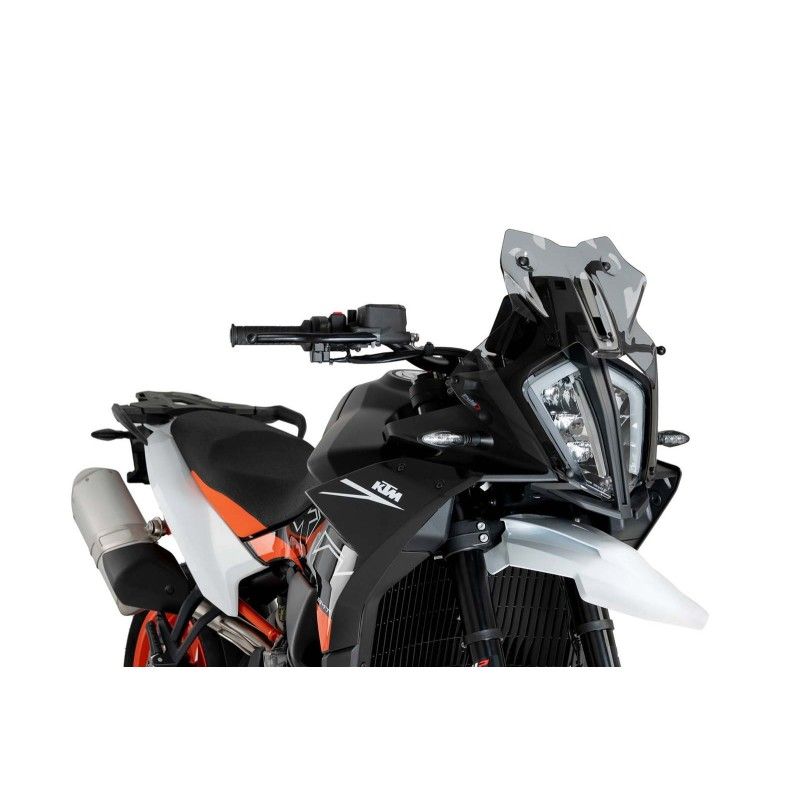 puig sport windshield for ktm 890 smt 23 24 light smoke