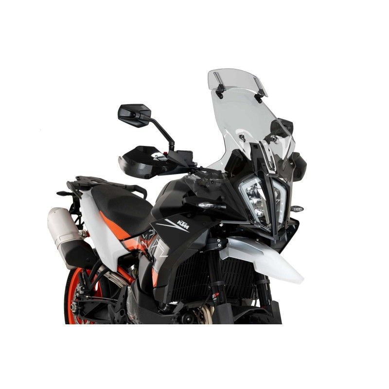 puig windshield touring visor for ktm 890 smt 23 24 light smoke