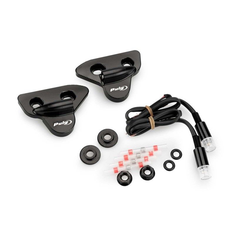 Puig Spiegellochkappe mit Blinkerlasche fur Yamaha YZF R6 2016 schwarz