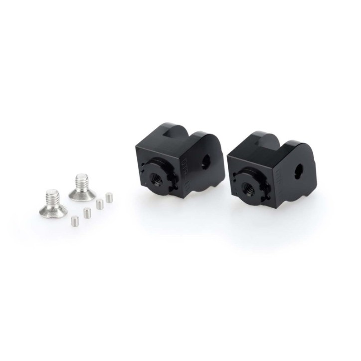 PUIG POGG-ADAPTER EINSTELLBARER FAHRER UND BEIFAHRER DUCATI MULTISTRADA 1260/S/SD AIR 18-20 SCHWARZ