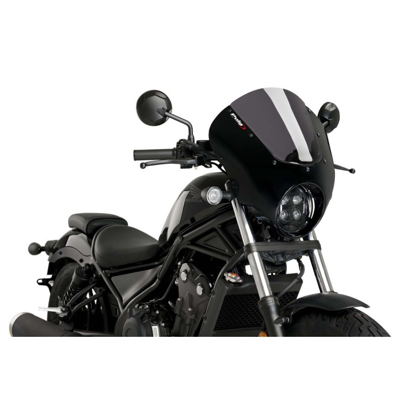 PUIG SEMI-FAIRED WINDSCHILD DARK NIGHT HONDA CMX500 REBEL 20-24 DARK SMOKE-21102F