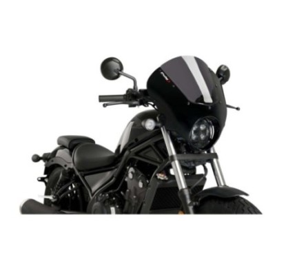 PUIG CUPOLINO SEMICARENATO DARK NIGHT HONDA CMX500 REBEL 20-24 FUME SCURO-21102F