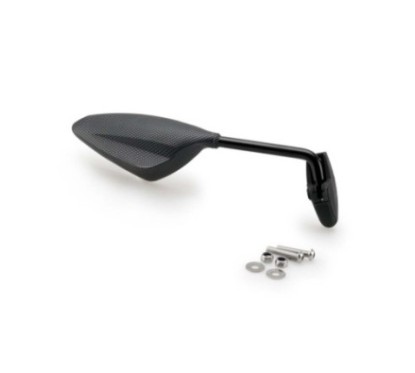 PUIG RIGHT REARVIEW MIRROR MOD. RS2 CARBON LOOK - COD. 7354C - HULL MOUNT - 70 DEGREE INCLINATION -