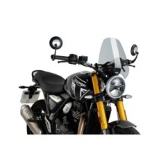 PUIG NAKED SCREEN NG SPORT TRIUMPH SCRAMBLER 400X 2024 LIGHT SMOKE