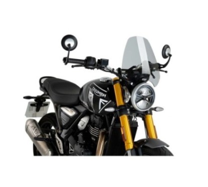 PUIG NAKED SCREEN NG SPORT TRIUMPH SCRAMBLER 400X 2024 LIGHT SMOKE