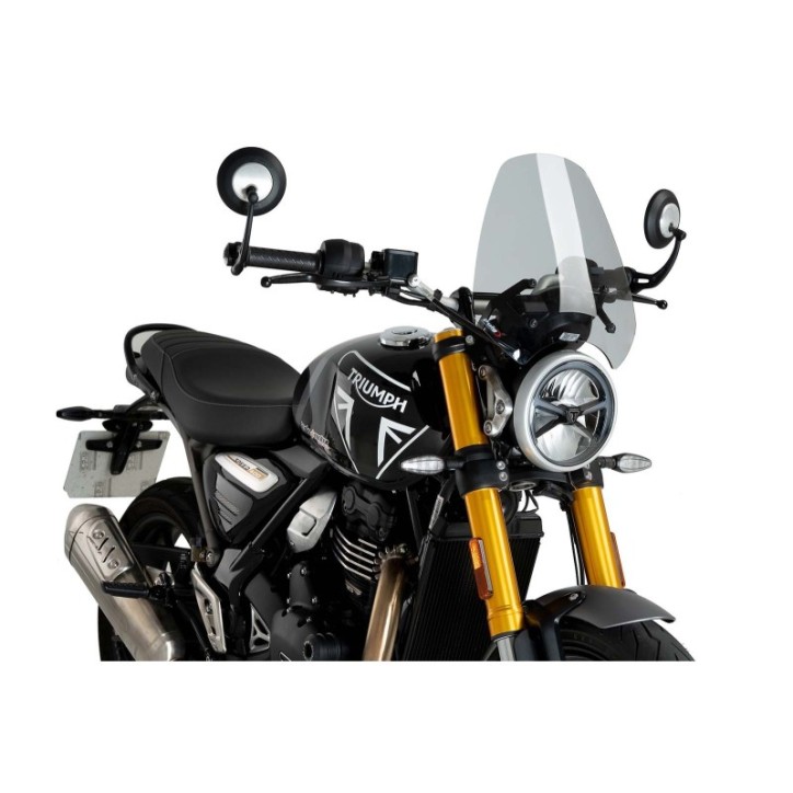 PUIG NAKED SCREEN NG SPORT TRIUMPH SCRAMBLER 400X 2024 LIGHT SMOKE