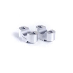 Rehausseurs Puig pour guidon Triumph Scrambler 400x 24/25 argent cod3671p
