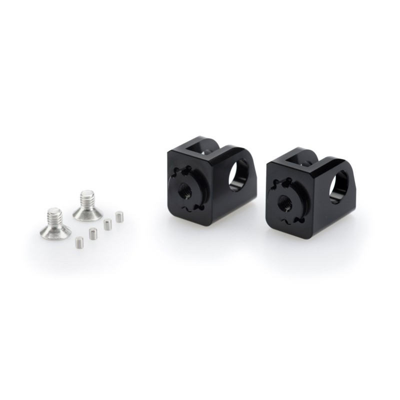 Adaptateurs de repose-pieds reglables Puig pour Kawasaki ZX 6R Ninja 24/25, noir