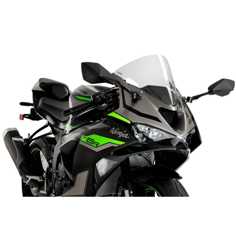 PARABRISAS PUIG R-RACER KAWASAKI ZX-6R NINJA 2024 TRANSPARENTE