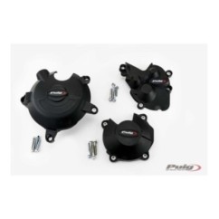 Protection moteur Puig Track pour Kawasaki ZX 6R Ninja 24/25 Championship Noir