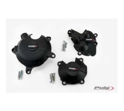 Protection moteur Puig Track pour Kawasaki ZX 6R Ninja 24/25 Championship Noir