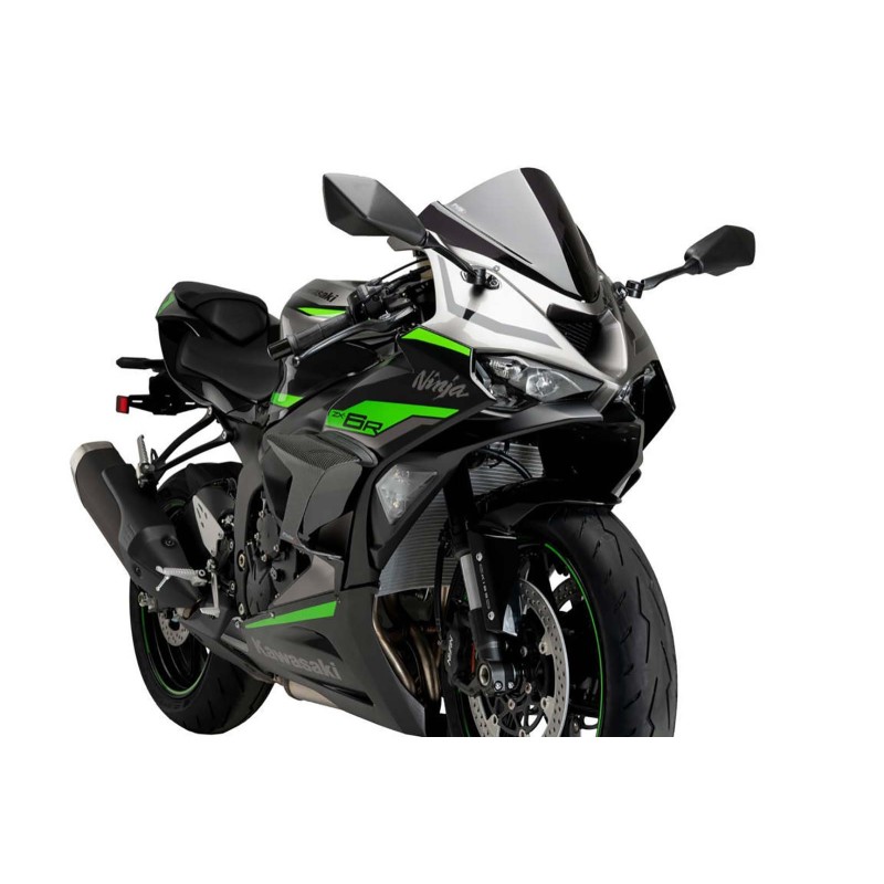 SPOILER PUIG DOWNFORCE RACE KAWASAKI ZX-6R NINJA 2024 ASPECTO CARBONO