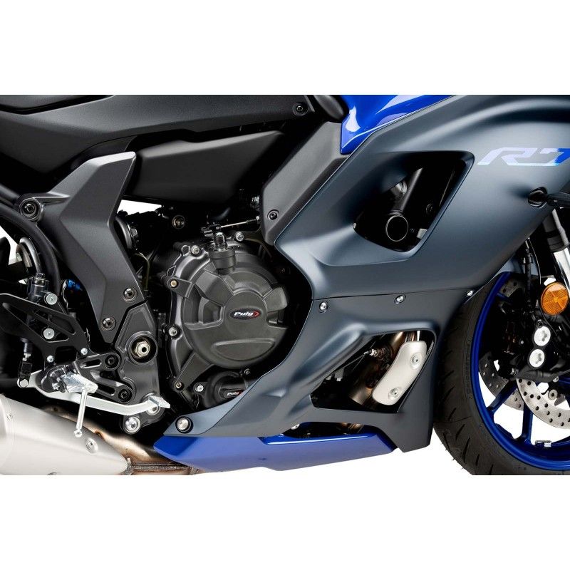 puig engine cover protection track for yamaha yzf r7 22 25 championship black
