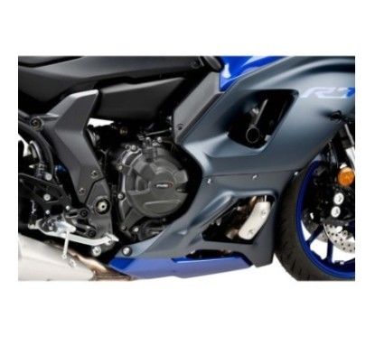 Pista de proteccion de la cubierta del motor Puig para Yamaha YZF R7 22/25 Championship negra