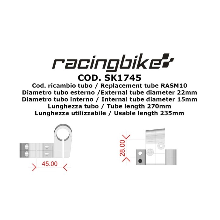 GUIDON RACINGBIKE KAWASAKI ZX-4RR NINJA 2024 NOIR