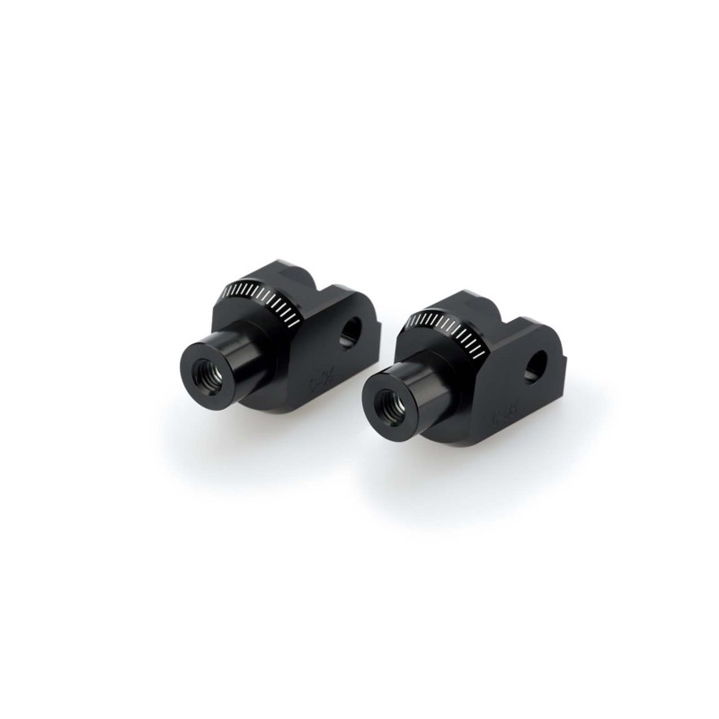 Adaptateurs Puig pour repose-pieds fixes KTM 125 Duke 24/25, noir
