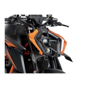 Becquet avant Puig Downforce Naked pour KTM 1390 Superduke R 24/25, noir mat
