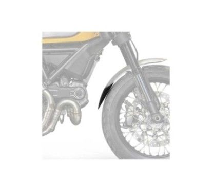 puig front fender extension for ducati scrambler classic 15 18 matt black