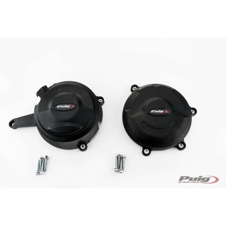 PUIG TRACK ENGINE CRANKCASE PROTECTION FOR DUCATI 1199 PANIGALE 12-14 CHAMPIONSHIP BLACK