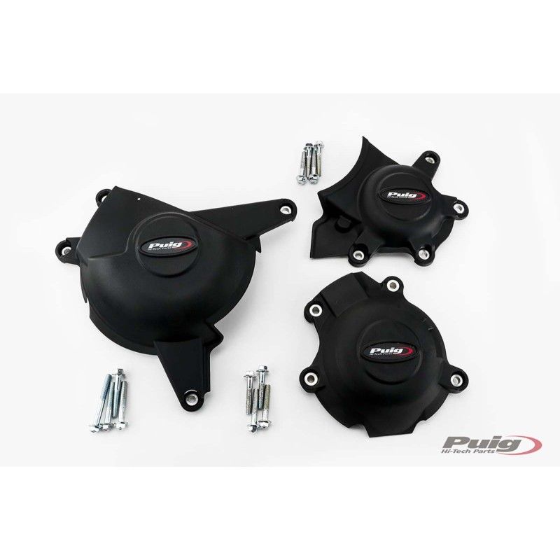 puig engine cover protection track for championship suzuki gsx r1000 r 17 21 black