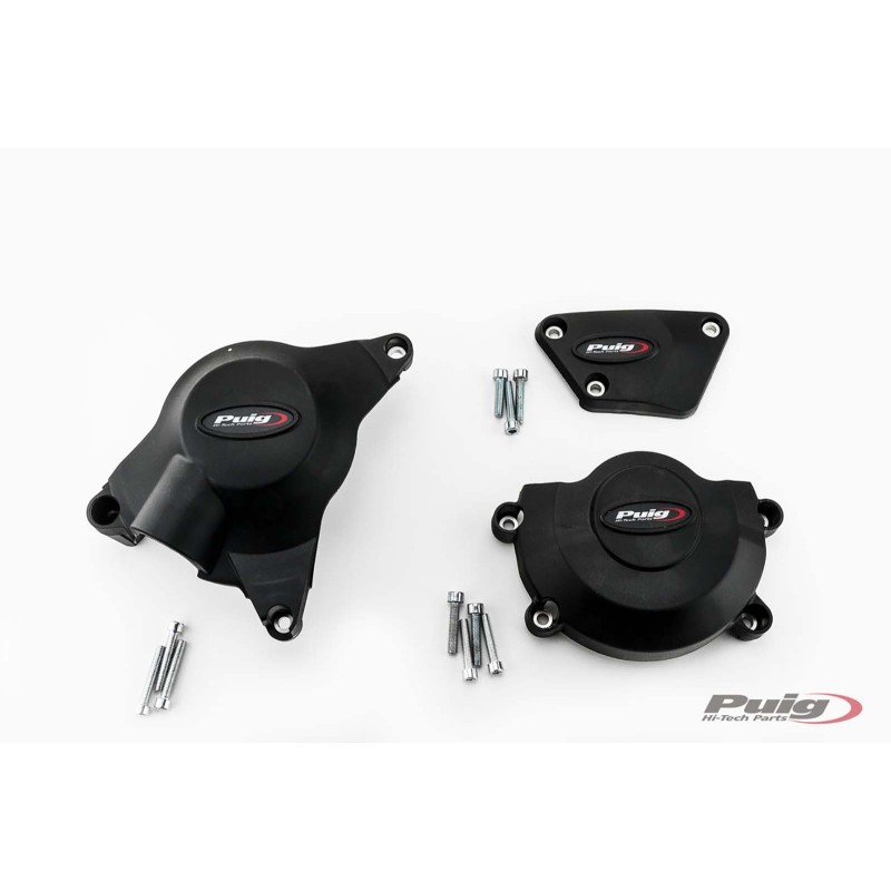 PUIG TRACK ENGINE CRANKCASE PROTECTION FOR YAMAHA YZF-R6 17-20 CHAMPIONSHIP BLACK