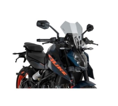 PUIG NAKED SCREEN NG TOURING KTM 125 DUKE 2024 LIGHT SMOKE