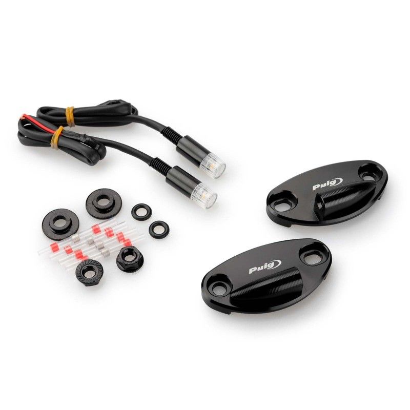 Puig Spiegellochkappe mit Blinkerlasche Kawasaki ZX 10R 21 25 schwarz