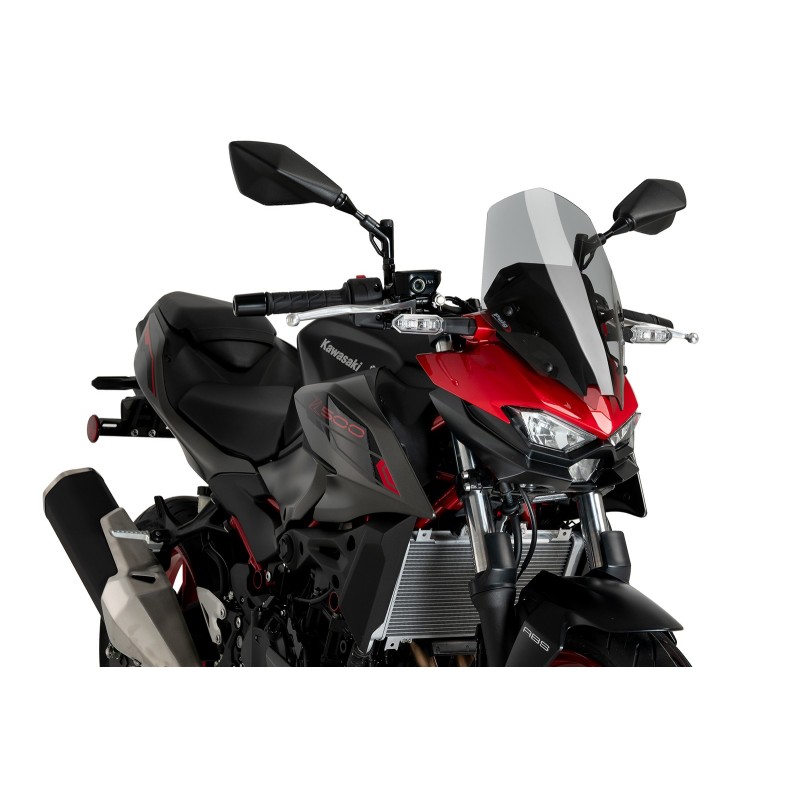 PUIG NAKED WINDSCHILD NG TOURING KAWASAKI Z500 2024 LEICHTER RAUCH