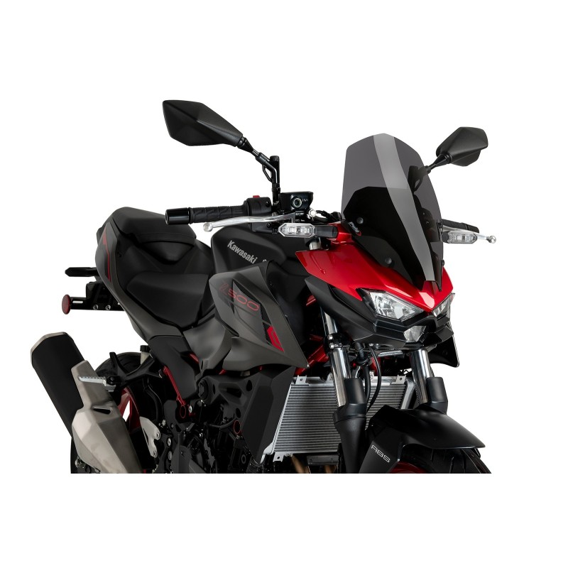 PUIG NAKED WINDSCHILD NG TOURING KAWASAKI Z500 2024 DARK SMOKE