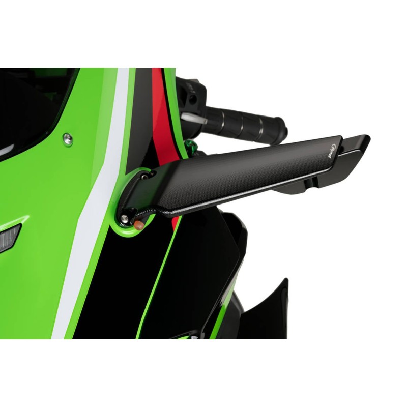 PUIG ENSEMBLE DE RETROVISEURS MOD. AILERON KAWASAKI ZX-6R NINJA 2024 NOIR