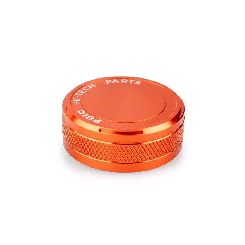 Bouchon de reservoir de liquide de frein arriere Puig pour Yamaha YZF R7 2022-2025 orange