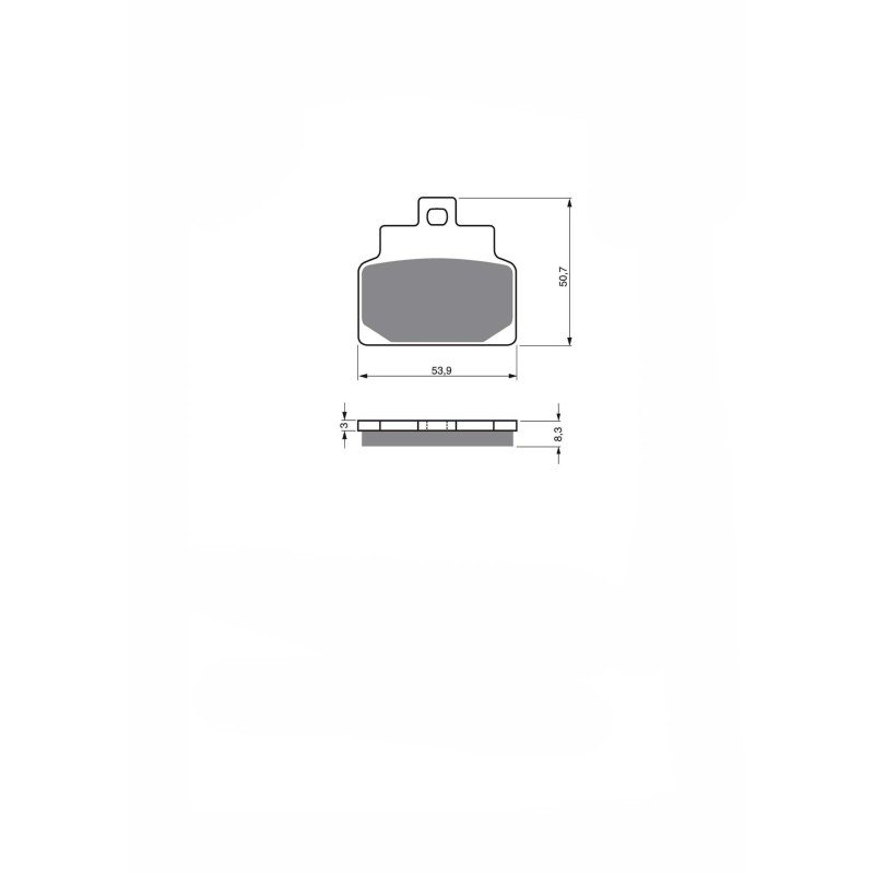 DELTA SEMI-METALLIC BRAKE PAD KX COMPOUND APRILIA SR 125 99-02-OFFER