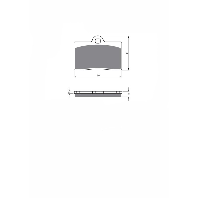 PLAQUETTES DE FREIN DELTA SEMI-METALLIQUES KX GAS GAS SM 400 FSE COMPOUND (2Q) 01-02-OFFRE