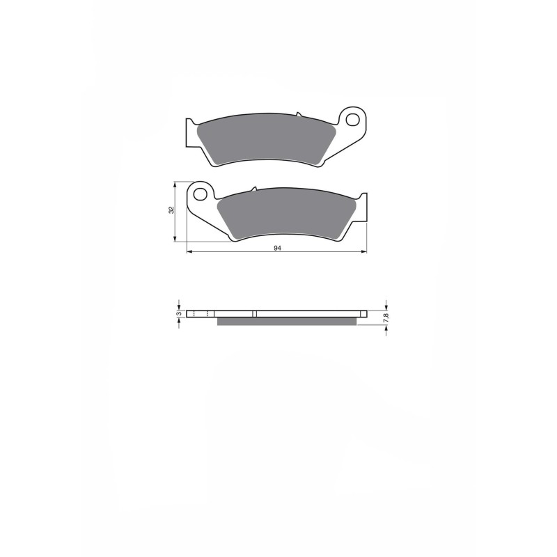 PASTILLAS DE FRENO DELTA SEMIMETALICAS KX COMPUESTAS HONDA CR 125 RH RJ RK RL RM RN RP RR 87-94-OFERTA