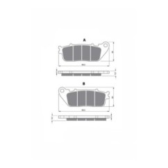 PASTILLAS DE FRENO DELTA SEMIMETALICAS KX COMPUESTAS HONDA VFR 800 XB XC XD (CROSSRUNNER ABS) 11-13-OFERTA