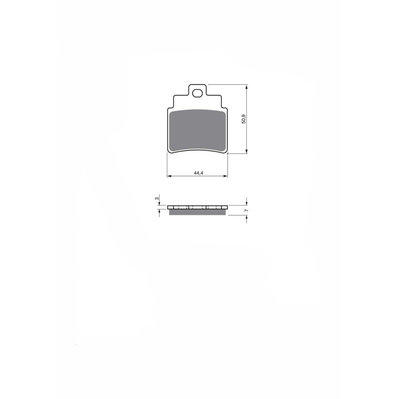 Delta Semi-M KX Bremsbelag passend fur Sym 250 Joymax 06 06 Angebot