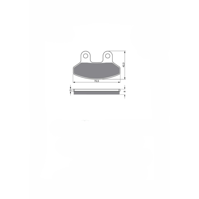 Delta Semim KX Bremsbelag passend fur Sym MX 125 Euro 02 04 Angebot