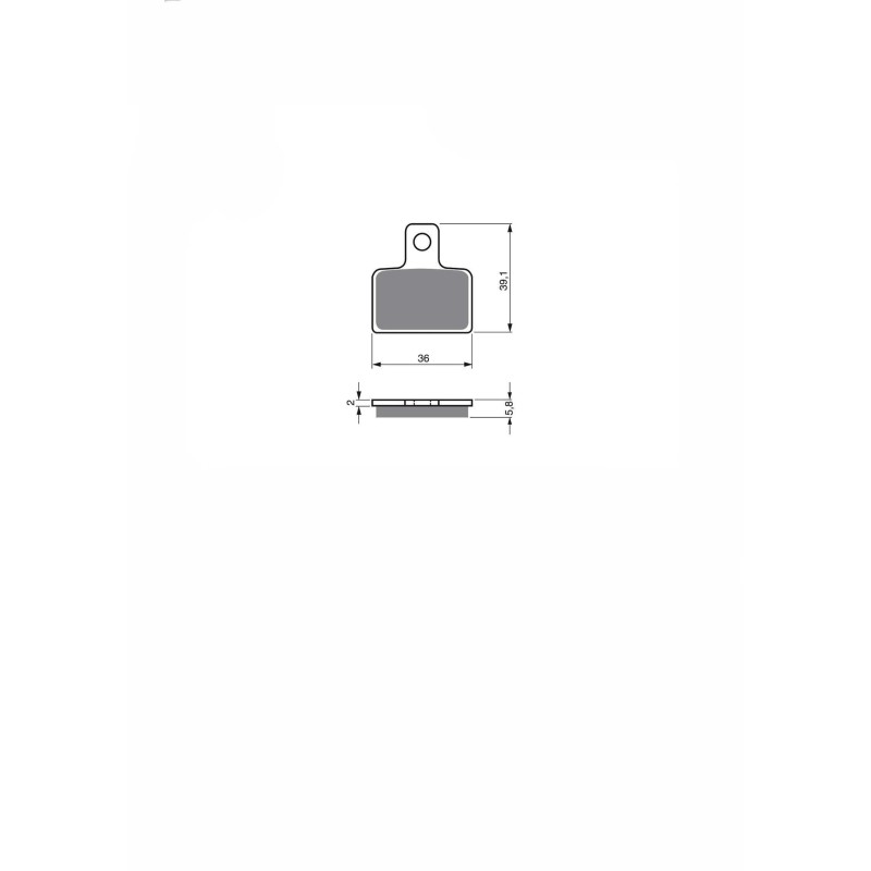 DELTA SEMI-METALLIC BRAKE PAD MX COMPOUND APRILIA RX 50 MINI EXPERIENCE 2004-OFFER