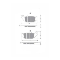 PASTILLAS DE FRENO DELTA SEMIMETALICAS MX COMPUESTO BENELLI BN 125 18-21-OFERTA