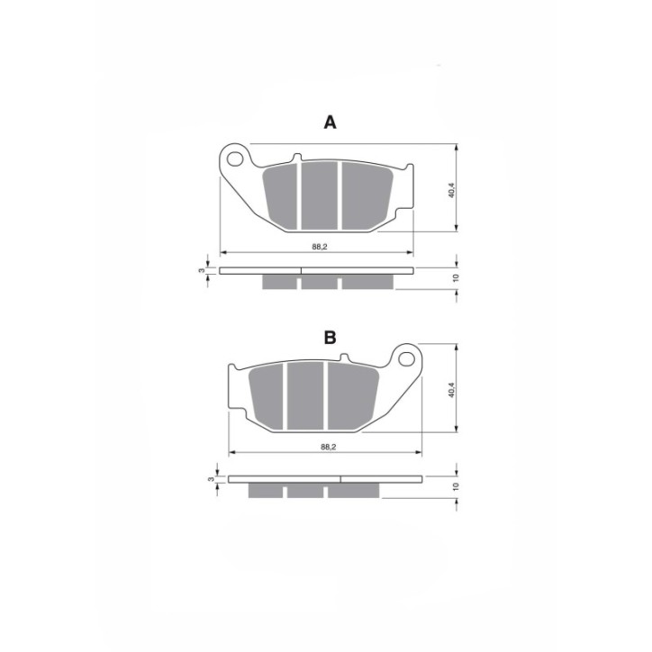 DELTA SEMI-METALLIC BRAKE PAD MX BENELLI BN 125 18-21-OFFER