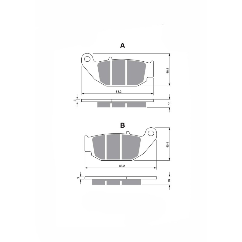 PLAQUETTES DE FREIN DELTA SEMI-METALLIQUES MX COMPOUND CFMOTO NK 450 2024-OFFRE