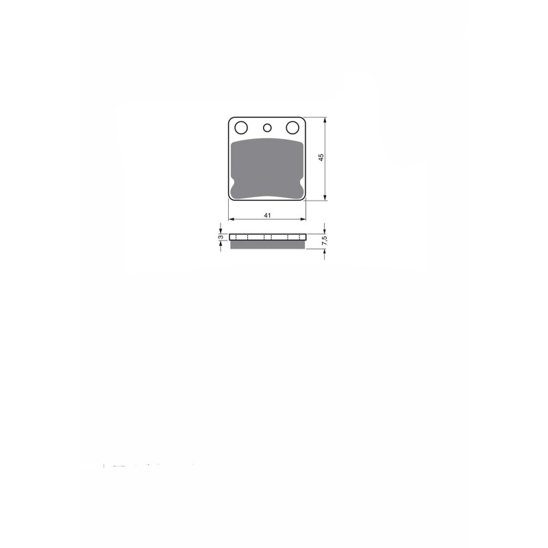 DELTA SEMI-METALLIC BRAKE PAD MX COMPOUND DAELIM NS 125 OTELLO DLX 00-02-OFFER