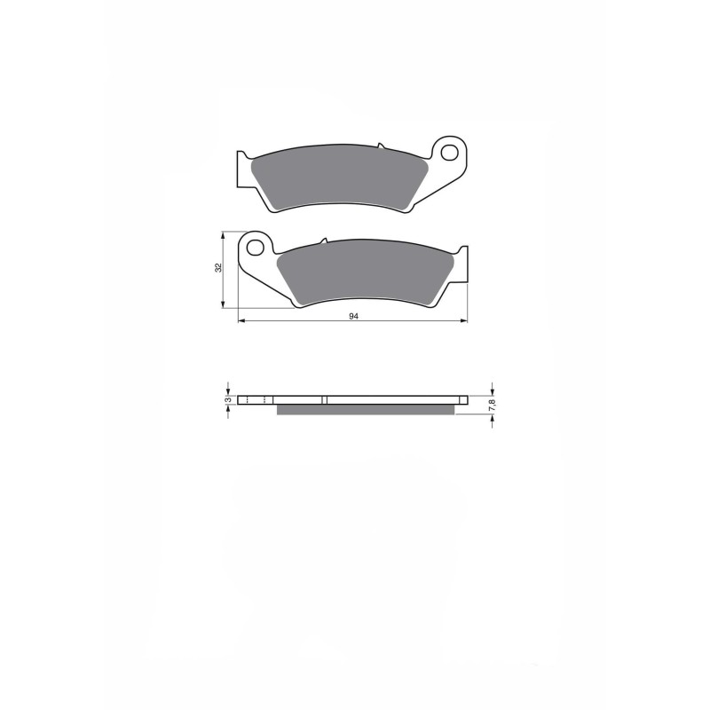 DELTA PASTIGLIA FRENO SEMIMETALLICA MESCOLA MX HONDA CR 125 RH RJ RK RL RM RN RP RR 87-94-OFFERTA