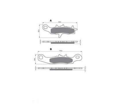 DELTA PASTIGLIA FRENO SEMIMETALLICA MESCOLA MX KAWASAKI KL 250 J1-J3 STOCKMAN 00-02-OFFERTA