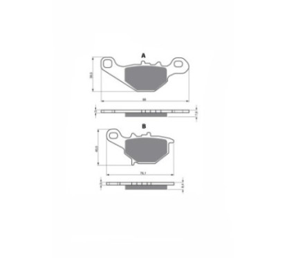 DELTA SEMI-METALLIC BREMSBELAGE MX COMPOUND SUZUKI RM 85 K2 LK2 K3 LK3 K4 LK4 02-04-ANGEBOT